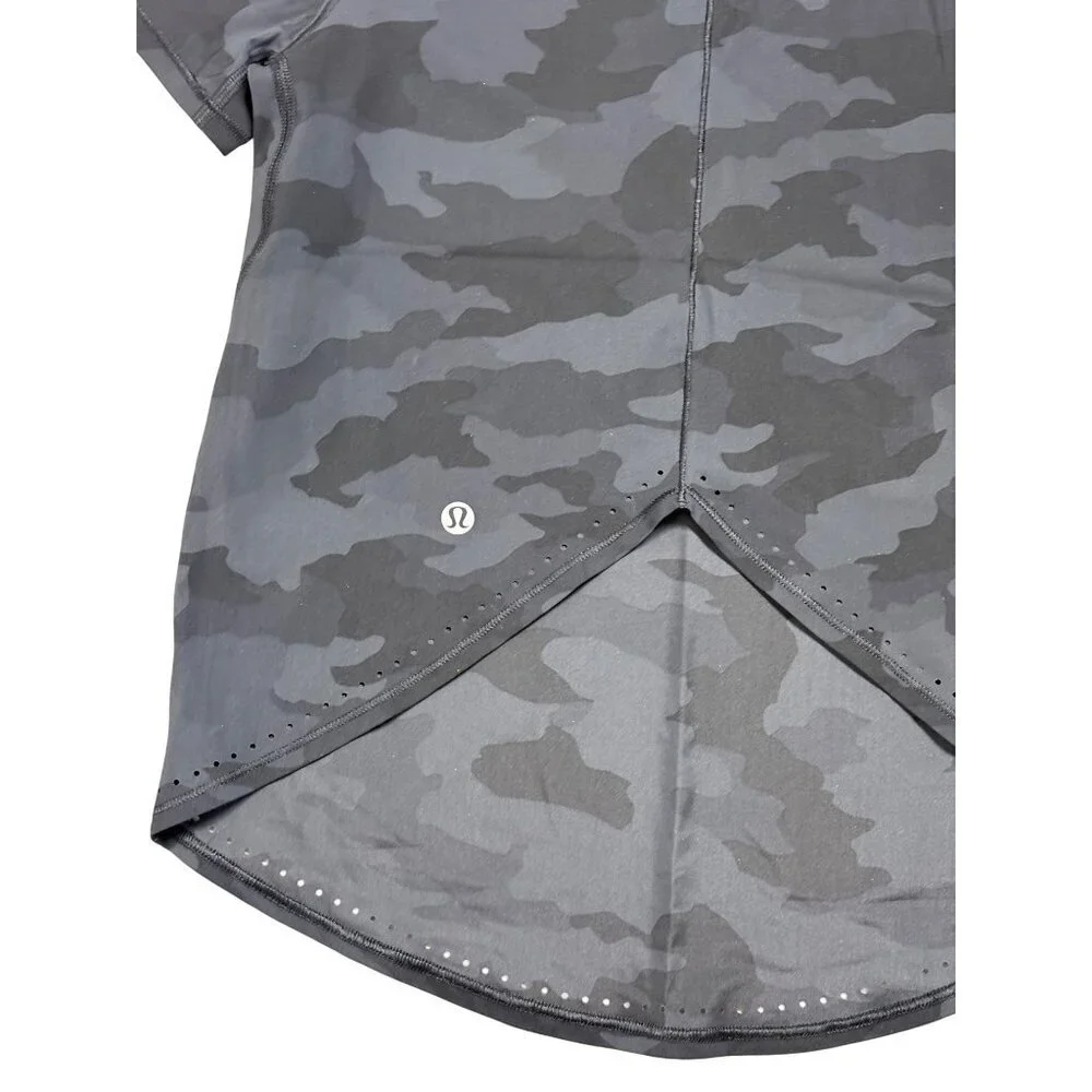 Lululemon Rise and Run Short Sleeve Heritage 365 Camo -sz 0